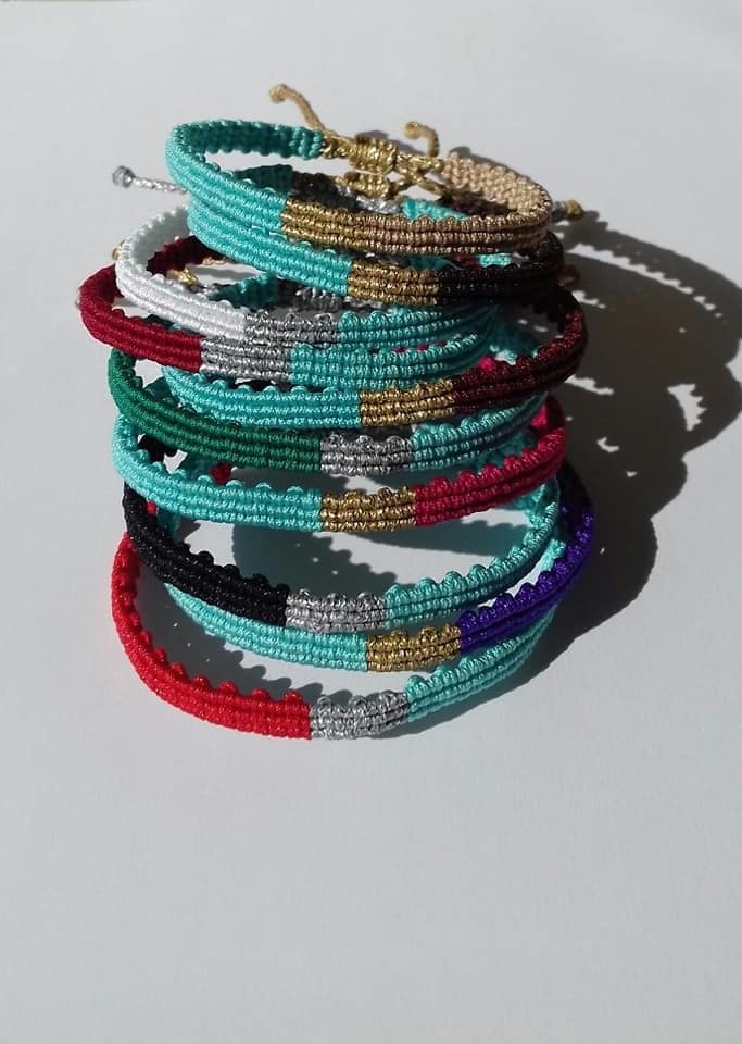 Makramee Armbänder, Freundschaftsbänder, Handgemachte Minimal, Boho, Eleganten Schmuck, Manschette Armreifen, Modern von JOYbyAndrianna