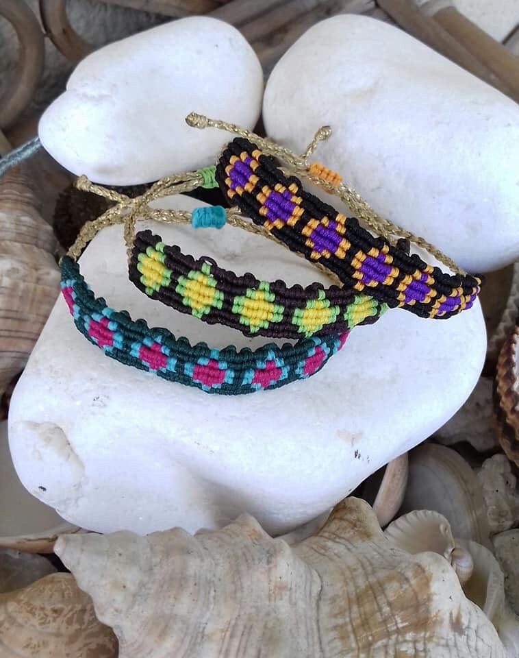 Makramee Armband, Sommer Armbänder, Resort Schmuck, Manschette Strand Surf Boho Makramee Armband, Sommer Armbänder, Resort Schmuck, Manschette Strand Surf Boho von JOYbyAndrianna