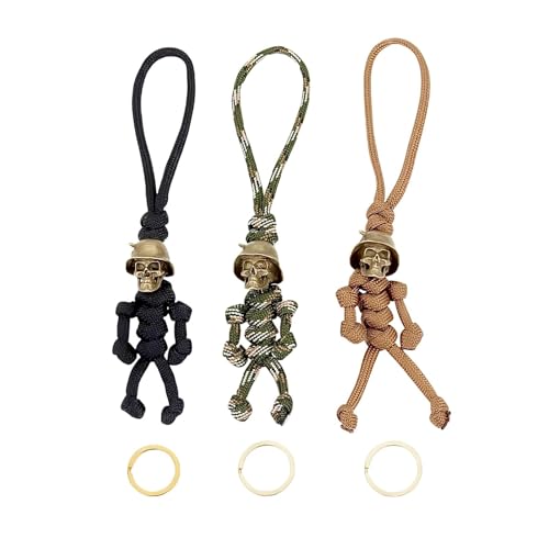 JOZMMZEOOA 3 Stück Schlüsselanhänger,Totenkopf Schlüsselband Schlüsselanhänger Paracord Auto Lanyard Schlüsselband Personalisiert Paracord Anhänger Totenkopf Geschenke,für Geldbörse Gepäck Koffer JOZMMZEOOA 3 Stück Schlüsselanhänger,Totenkopf Schlüsselband Schlüsselanhänger Paracord Auto Lanyard Schlüsselband Personalisiert Paracord Anhänger Totenkopf Geschenke,für Geldbörse Gepäck Koffer von JOZMMZEOOA