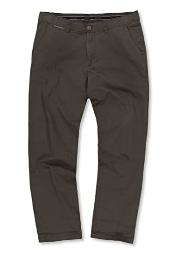 JP 1880 Herren Chino Regular Fit Hose, Dunkel Oliv, 38W / 32L EU von JP 1880