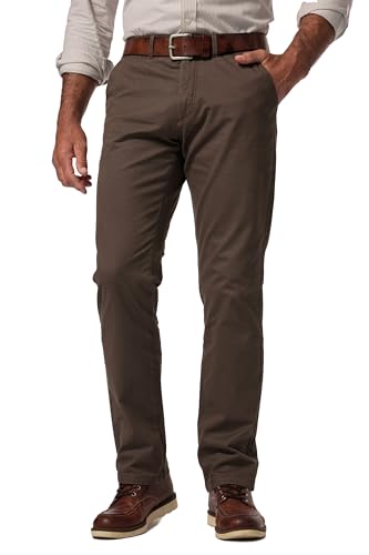 JP 1880 Herren Chino Regular Fit Hose, Dunkel Oliv, 44W / 32L EU von JP 1880