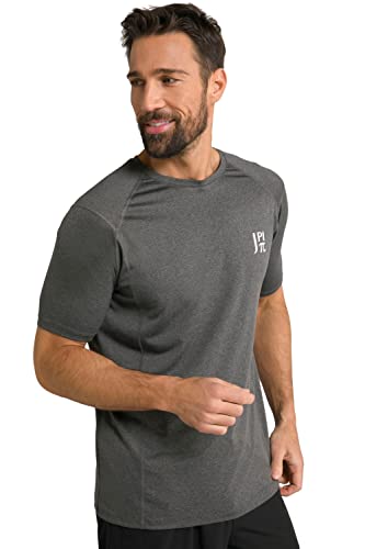 JP 1880 Herren Jay-pi Funktions-shirt, Flexnamic®, Fitness, Halbarm, Quickdry T-Shirt, Anthrazit Melange, 6XL EU von JP 1880