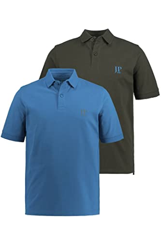 JP 1880 Herren Poloshirts, 2er-pack, Blautürkis, 6XL EU von JP 1880