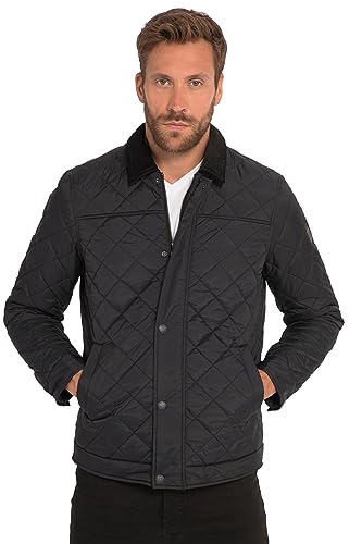 JP 1880 Herren große Größen Übergrößen Menswear L-8XL Steppjacke, Cordkragen, Zipper schwarz 6XL 811805100-6XL von JP 1880