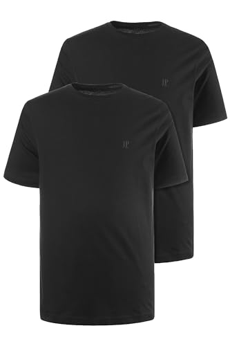 JP 1880, Herren, Große Größen, T-Shirts, 2er-Pack von JP 1880