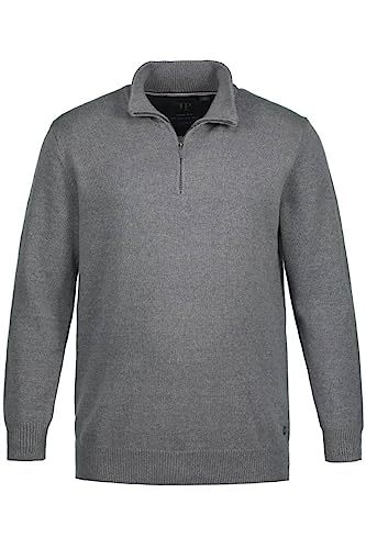 JP 1880 Herren große Größen Übergrößen Menswear L-8XL Stricktroyer, Stehkragen, Zipper, Langarm, bis 7 XL grau Melange L 716842123-L JP 1880 Herren große Größen Übergrößen Menswear L-8XL Stricktroyer, Stehkragen, Zipper, Langarm, bis 7 XL grau Melange L 716842123-L von JP 1880
