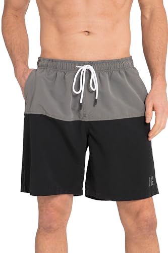 JP 1880 Badeshorts, Beachwear, Elastikbund, zweifarbig schwarz 4XL 811754100-4XL von JP 1880