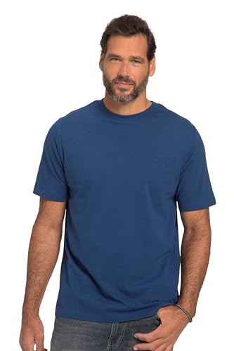 JP 1880 Herren, Halbarm, Melange-Jersey T-Shirts, Navy Blau, 6X-Large von JP 1880