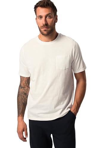 JP 1880 Herren, Rh, Slub, Brusttasche, 1/2 T-Shirt, Offwhite, 8XL von JP 1880