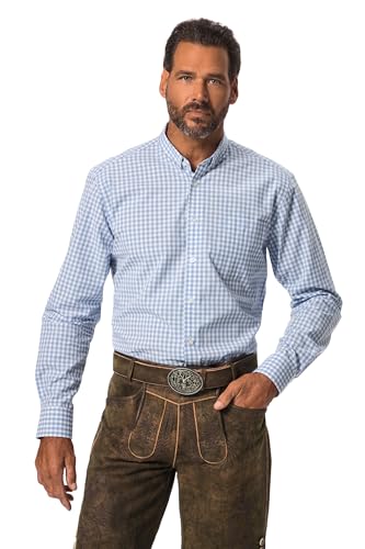 JP 1880 Herren, Trachten, MBD, Mf, Karo, Light HOL, 1/1 Hemd, Bluestone, 4XL von JP 1880
