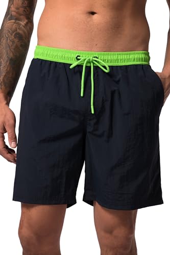 JP 1880 Herren Badeshorts, Beachwear, Kontrast-Elastikbund Navy blau 6XL von JP 1880