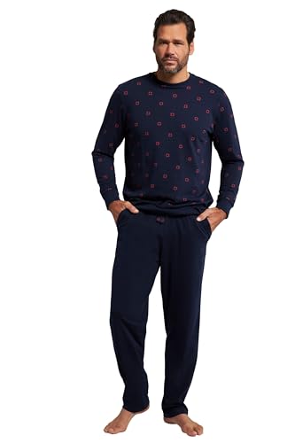 JP 1880 Herren Bauch-schlafanzug, Zweiteiler, Longsleeve, Elastischer Saum, Lange Hose, Bis 8 Xl Pyjamaset, Imperial Navy, 6XL EU von JP 1880