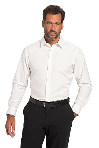 JP 1880 Herren Business, Langarm, Kentkragen, Comfort Fit Hemden, schneeweiß, XXL von JP 1880