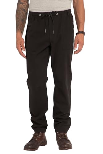 JP 1880 Herren große Größen Übergrößen Menswear L-8XL Schlupfhose FLEXNAMIC®, Twill, Modern Fit, große Taschen, bis 8 XL schwarz 3XL 820730100-3XL von JP 1880