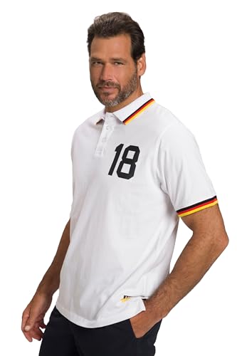 JP 1880 Herren Fußball Poloshirt, schneeweiß, 3XL von JP 1880