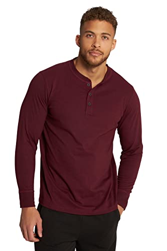 JP 1880 Herren Henley Melange 1/1 T-Shirt, rost, XL von JP 1880