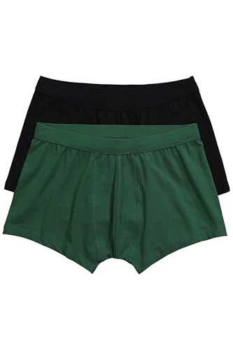 JP 1880 Herren Hip-Pants 2er Pack, Bauchfit, Biobaumwolle Slips, Trübes Grün, 5XL von JP 1880