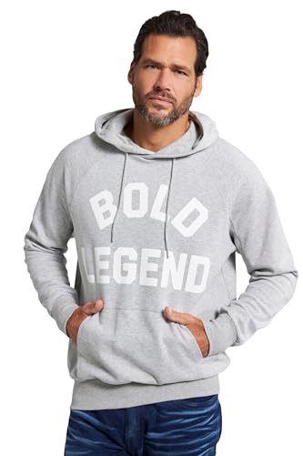 JP 1880 Herren Hoodie, Sweater, Kapuze, Print Sweatshirt, Light Grey Melange, L Große Größen EU JP 1880 Herren Hoodie, Sweater, Kapuze, Print Sweatshirt, Light Grey Melange, L Große Größen EU von JP 1880