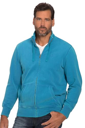 JP 1880 Herren Hoodiejacke, Vintage Look, Kapuze, Kängurutasche Kapuzenpullover, tiefseeblau, 3XL Grande Taille von JP 1880