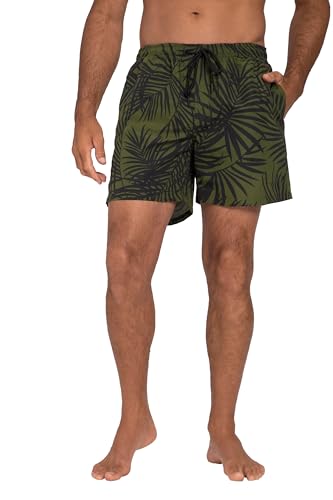 JP 1880 Herren Jay-PI Badeshorts, Beachwear, Elastikbund, Allover Print Badehose, See Grün, 3XL Größen von JP 1880