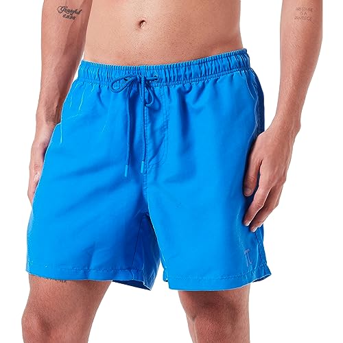 JP 1880 Herren Jay-PI Badeshorts, Beachwear, Elastikbund, Vintage Look Badehose, Starkes Blau, 4XL Größen von JP 1880