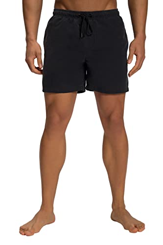 JP 1880 Herren Jay-PI Badeshorts, Beachwear, Elastikbund, Vintage Look Badehose, schwarz, 6XL von JP 1880