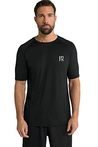 JP 1880 Herren Jay-pi Funktions-shirt, Flexnamic®, Fitness, Halbarm, Quickdry T-Shirt, Schwarz, 4XL EU von JP 1880
