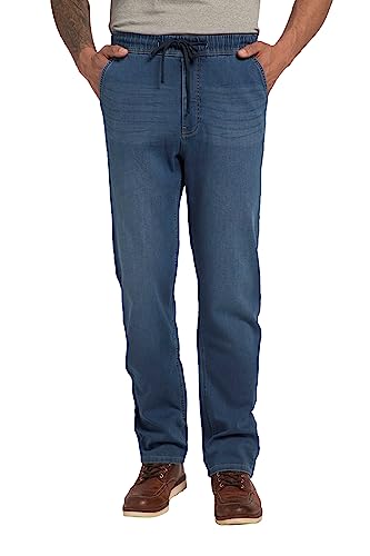 JP 1880 Herren Jeans, FLEXNAMIC, Straight Fit, Schlupfbund Jeanshose, medium Stone, 56 von JP 1880