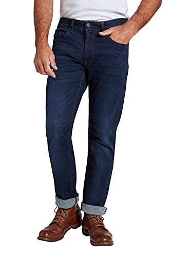JP 1880 Herren Jeans, Flexnamic®, Straight Fit, Bis Gr. 72/36, Dark Blue Denim, 68 EU von JP 1880