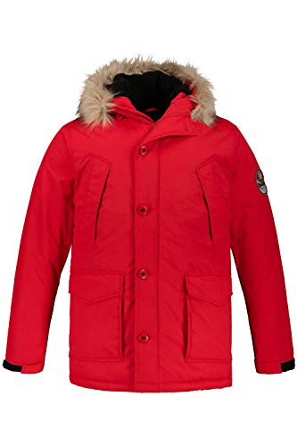 JP 1880 Herren Kunstfell Kapuze Parka, Orange (Ziegel 64), X-Large (Herstellergröße: XL) von JP 1880