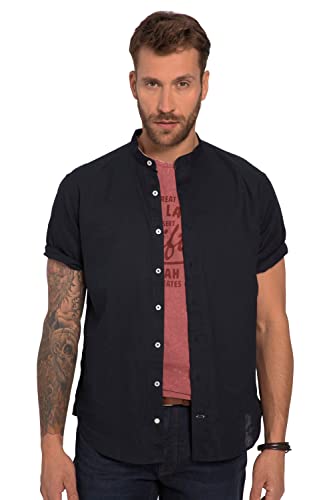 JP 1880 Herren Leinenmixhemd 1 Hemd, Navy blau, XL von JP 1880