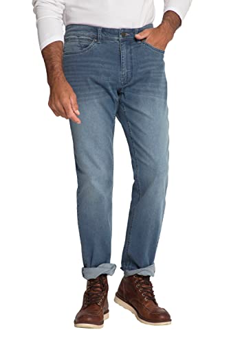 JP 1880 Herren große Größen Übergrößen Menswear L-8XL Jeans, Lightweight, Bauchfit, Regular Fit, 5-Pocket, bis Gr. 36/72 Blue Denim 60 814657902-60 von JP 1880