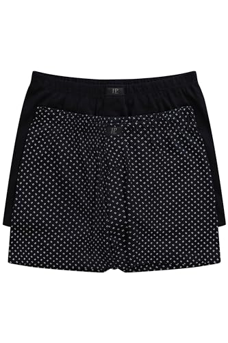 JP 1880 Herren Mens, Minimal AOP, Dp Boxershorts, schwarz, L von JP 1880