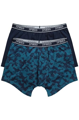 JP 1880 Herren Mid Flexnamic, Oeko-tex, 2er-Pack, Unterhose Pants, ozeanblau, 7XL von JP 1880