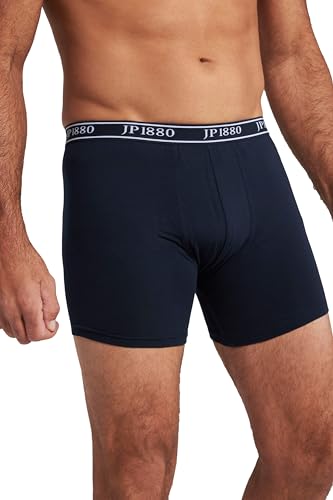 JP 1880 Herren große Größen Übergrößen Menswear L-8XL Pants, Unterhose, 2er-Pack, FLEXNAMIC®, Jersey dunkel Marine 16 796146730-16 von JP 1880