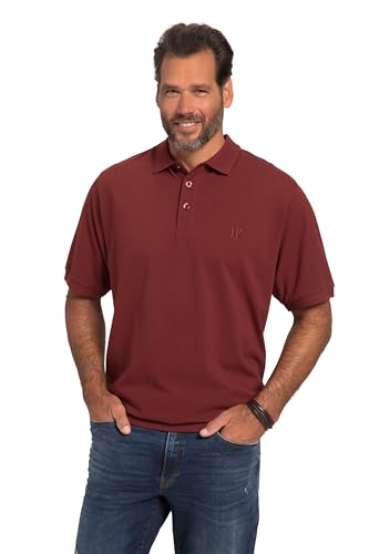 JP 1880 Herren Polo Bauchfit Poloshirts, dunkel kirschrot, 8XL von JP 1880