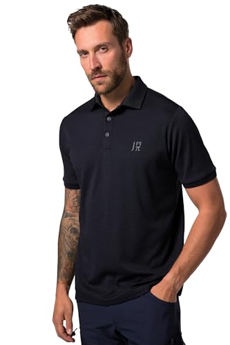 JP 1880 Herren Polo Piquee 1/2 Funktion, Druckknöpfe Poloshirts, Navy Blau, 4XL JP 1880 Herren Polo Piquee 1/2 Funktion, Druckknöpfe Poloshirts, Navy Blau, 4XL von JP 1880