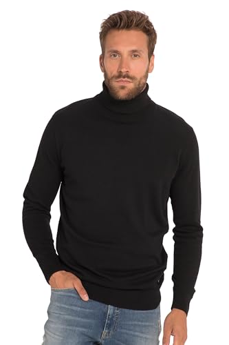 JP 1880 Herren Rollkragen, Feinstrick Pullover, schwarz, 5XL Grande Taille von JP 1880