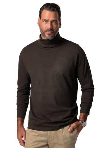 JP 1880 Herren große Größen Übergrößen Menswear L-8XL JP1880 Rollkragen-Shirt, Basic, Jersey, Lange Ärmel, bis 7 XL Schwarze Nacht 3XL 723303138-3XL von JP 1880