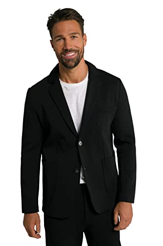 JP 1880 Herren Sweatsakko, Business, Flexnamic®, Baukasten New York Blazer, Schwarz, 5XL EU von JP 1880