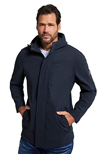JP 1880 Herren Softshell-jacke, Vollfunktion, Kapuze, Fleece-innenseite, Bis 8 Xl Jacke, Imperial Navy, 3XL Große Größen EU von JP 1880
