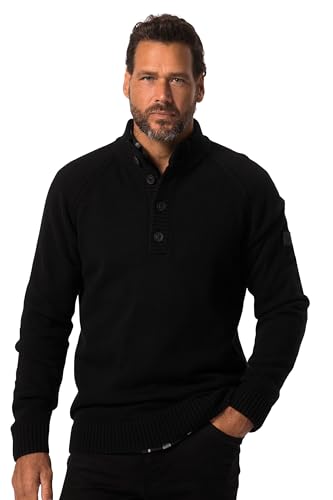 JP 1880 Herren Stricktroyer mit KL, 1/1 Pullover, schwarz, 8XL Größen von JP 1880