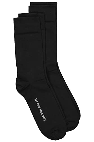 JP 1880 Herren Strümpfe Uni DP Socken, schwarz, 43-46 von JP 1880
