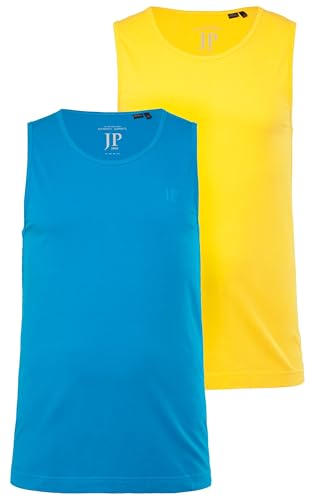 JP 1880 Herren Tank Top, 2er-Pack, Ärmellos, Bis 8 XL T-Shirt, Zitrone, XXL von JP 1880