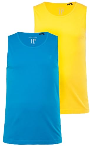 JP 1880 Herren Tank Top, 2er-Pack, Ärmellos, Bis 8 XL T-Shirt, Zitrone, 4XL von JP 1880