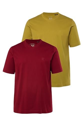 JP 1880 Herren V 2er-Pack T-Shirts, Bordeauxrot, 7XL JP 1880 Herren V 2er-Pack T-Shirts, Bordeauxrot, 7XL von JP 1880