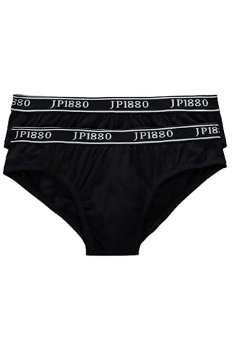 JP 1880 Herren große Größen Übergrößen Menswear L-8XL Slips, Unterhosen, 2er-Pack, JP1880 by CECEBA schwarz 10 709550130-10 von JP 1880