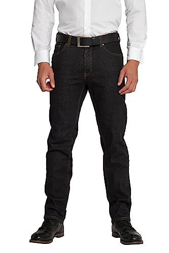 JP 1880 Herren große Größen Jeans, Regular Fit, 5-Pocket, elastischer Komfortbund Black 52 703353 11-52 von JP 1880