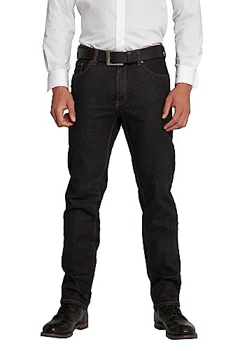 JP 1880 Herren große Größen Jeans, Regular Fit, 5-Pocket, elastischer Komfortbund Black 54 703353 11-54 von JP 1880