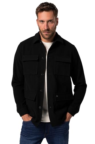 JP 1880 Herren große Größen Menswear L-8XL JP Aware Fieldjacket, wasserabweisend, recycelte Materialien mit Wolle, bis 7 XL schwarz 3XL 831642100-3XL von JP 1880